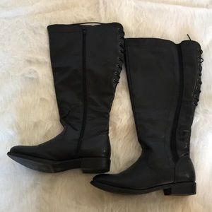 Black Knee-High Boots